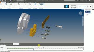 ANDREEs Inventor  Tutorial 27  Explosionsansicht  Präsentation animieren [upl. by Holder]