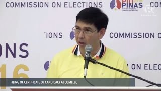 Ralph Recto seeks reelection into the Senate files certificate of candidacy [upl. by Stella]