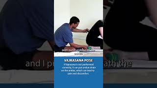 Demonstrating Vajrasana Pose [upl. by Ylro13]