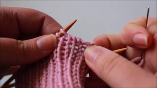 Invisible Ribbed Bind Off for 1x1 Knit Ribbing [upl. by Bravin]