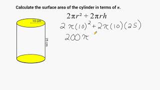 Surface Area Of A Cylinder [upl. by Jacobba]