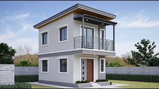 4 x 6 Meters SMALL HOUSE DESIGN  48 SQM [upl. by Vevine]