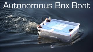 Autonomous Box Boat  Long Range Waypoint Mission  RCTESTFLIGHT [upl. by Liu]