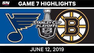 NHL Highlights  Blues vs Bruins Game 7 – June 12 2019 [upl. by Eizzik]