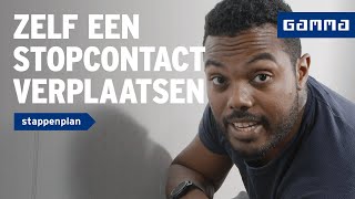 Stopcontact verplaatsen  Wanden en plafonds  How to met GAMMA [upl. by Jenni575]