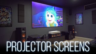 Choosing A Projector Screen  Everything You Need To Know [upl. by Pytlik334]