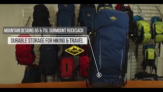 Mountain Designs 65 amp 75L Surmount Rucksack [upl. by Ahsot945]