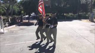 Standard Honor Guard Color Guard Commands [upl. by Elvera48]