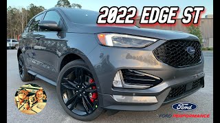 NEW 2022 FORD EDGE ST 335 HP SUV Walkaround Cold Startup amp Interior [upl. by Monafo]