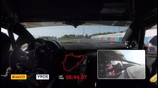 Lamborghini Aventador SVJ full onboard record lap at Nürburgring [upl. by Shirah388]