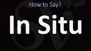 How to Pronounce In Situ CORRECTLY [upl. by Tenenbaum]