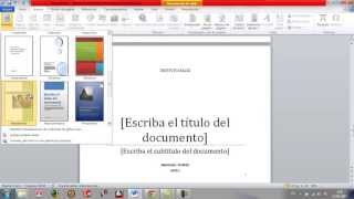 Como hacer presentacion en word [upl. by Binni]