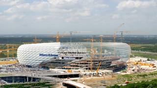 Allianz Arena Munich Germany time lapse  panTerra [upl. by Ahsenahs]