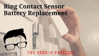 RING Contact Sensor Battery Replacement [upl. by Aria132]