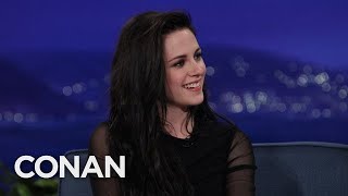 How Kristen Stewart Handled quotTwilightquot Mania  CONAN on TBS [upl. by Rhee]