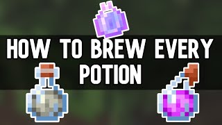 How To Craft Every Potion In Minecraft [upl. by Swane34]