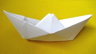 Como hacer un barco de papel  how to make a paper boat [upl. by Charmain896]