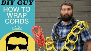 DIY Guy How To Wrap Extension Cords [upl. by Cychosz]