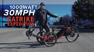 30 MPH 1000 WATT Motorized Electric Catrike Expedition  Another Utah Trikes Custom Build [upl. by Nnalatsyrc]