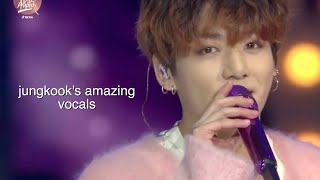 jungkooks amazing vocals [upl. by Anirb]