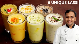 6 अलग स्वाद वाली लस्सी  paan dab chocolate kairi kesar pista mango lassi flavors recipe [upl. by Eidnam]