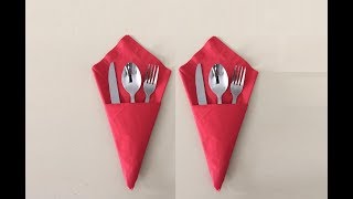 DIY Easy Napkin Folding by MadeByFate 6 [upl. by Alenas]