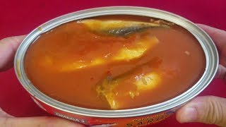 eat Canned Sardines in Spicy Tomato Sauce with Bread [upl. by Dani465]