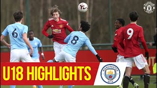 U18 Highlights  Manchester United 42 Manchester City  The Academy [upl. by Aerdnaid744]