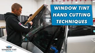 Professional Techniques on Hand Cutting Window Tint [upl. by Orr]