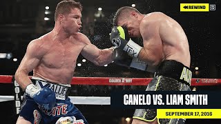 FULL FIGHT  Canelo vs Liam Smith DAZN REWIND [upl. by Haelhsa]