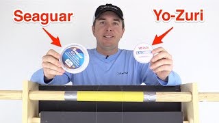 Seaguar vs YoZuri Fluorocarbon Leader Review Abrasion Strength Test [upl. by Stockwell511]