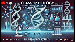 CBSE Class 12  Biology  Biotechnology Principles amp Processes  Animation  in English [upl. by Brenza260]