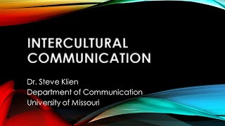 Intercultural Communication [upl. by Mundford318]