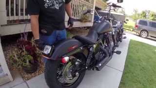 2015 Harley Davidson Street Bob Vance and Hines Short Shots WalkThrough [upl. by Neeluqcaj886]