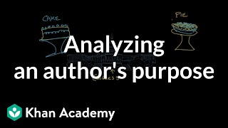 Analyzing an authors purpose  Reading  Khan Academy [upl. by Atinad]