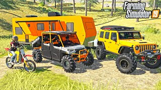 WEEKEND CAMPING TRIP quotNEWquot POLARIS HIGH LIFTER  FARMING SIMULATOR 2019 [upl. by Ide879]