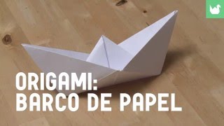 Cómo hacer un barco de papel  Origami [upl. by Rofotsirk]