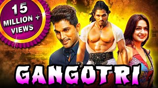 Allu Arjun Blockbuster Hindi Dubbed Movie “Gangotri”  Allu Arjun Prakash Raj Brahmanandam [upl. by Zildjian489]