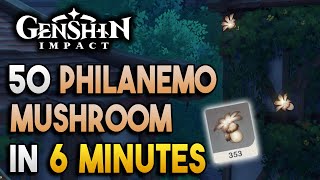 Philanemo Mushroom Locations  Fast and Efficient  Ascension Materials 【Genshin Impact】 [upl. by Adranoel]