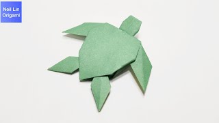 How to make a paper turtle  Origami Turtle Tutorial paper craft [upl. by Leis860]