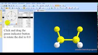 Chem3D tutorial 5 calculate Dihedral Angles and The steric energy for E and S conformation [upl. by Schwab406]