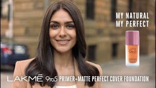 New Lakmé 9to5 Primer  Matte Perfect Cover Foundation [upl. by Araht83]