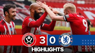 Sheffield United 30 Chelsea  Premier League highlights  McGoldrick double in huge EPL win [upl. by Sonnie]