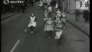 Pancake Day race 1950 [upl. by Jacqueline]