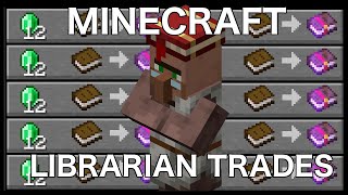 Minecraft Best Librarian Trades [upl. by Akihdar]