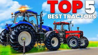 Top 5 BEST TRACTORS MODS For Farming Simulator 19 [upl. by Rellek128]