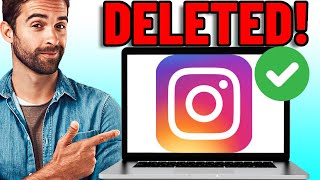 How To Delete Instagram Account On PC 2023 [upl. by Odette927]