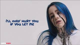 Billie Eilish  when the partys over  Lyrics Video [upl. by Gill]