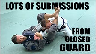 JiuJitsu Submissions  Lots of Closed Guard Submissions [upl. by Notnek481]