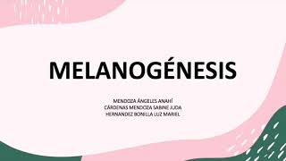 Melanogénesis Piel y Anexos [upl. by Earlie]